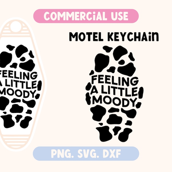 Motel keychain SVG, western svg, motel keychain SVG and PNG cut files, cow print svg, svg for keychain, funny sayings svg file