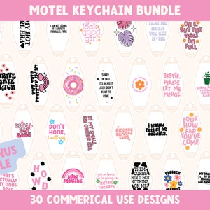 Motel keychain SVG BUNDLE, Cricut cut files, hotel keychain svg, Retro motel Keychain, Libbey Glass svg, UVDTF designs , Small business svg