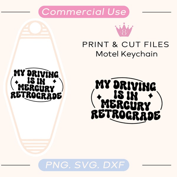 Astrology Motel keychain SVG | SVG files for cricut | Hotel Keychain svg | Cute Car decal | Mental Health Keychain SVG | Horoscope keychain