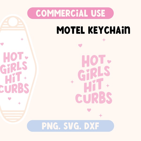 Hot Girls Motel keychain SVG | SVG files for cricut | Hotel Keychain svg | Cute Car decal | Funny Keychain | Aesthetic keychain