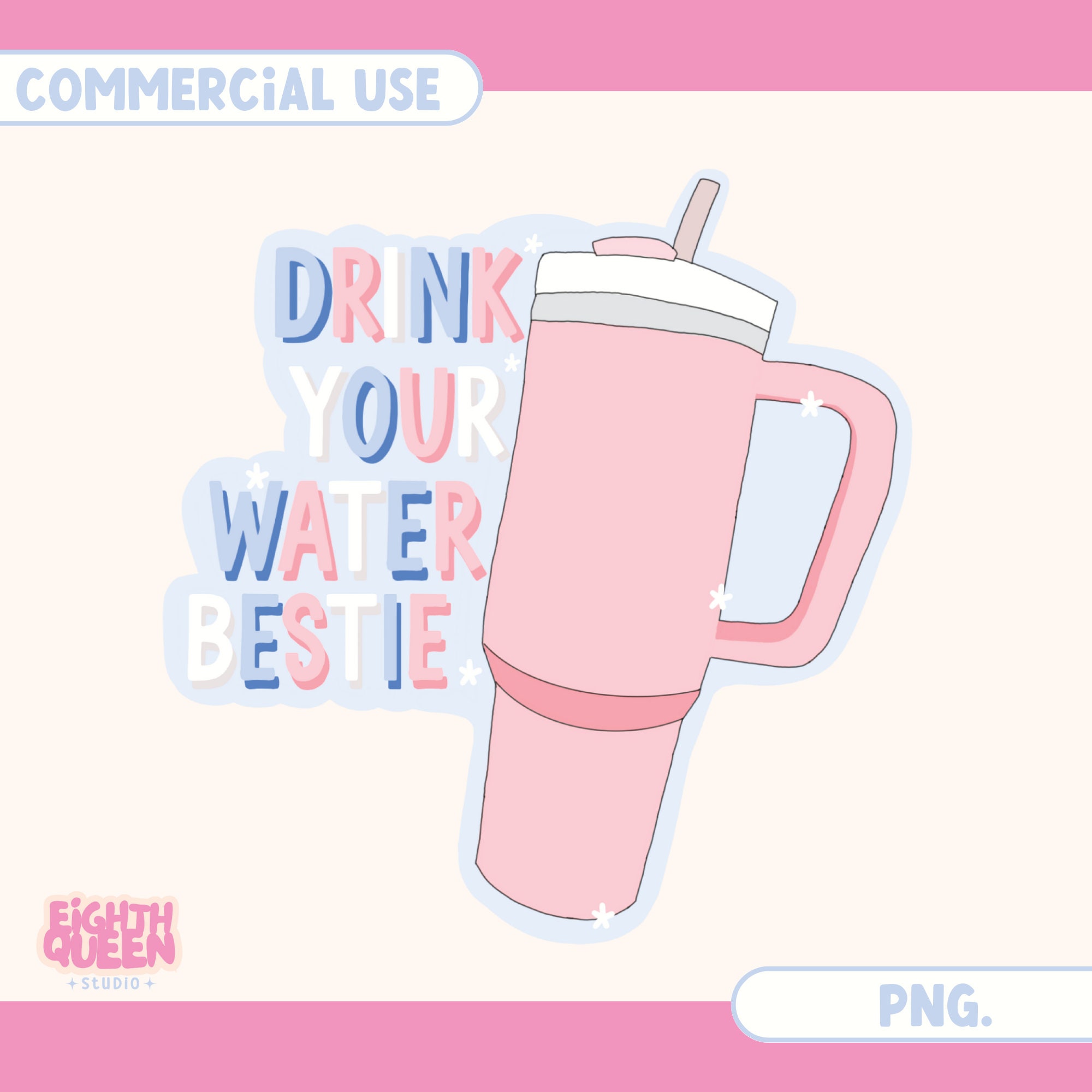 Mystic Bag Cute Aesthetic Drink Sticker Pastel Color Stickers for