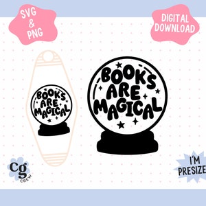Books Are Magical Motel Keychain SVG | Trendy Bookish Sublimation PNG Design for Sweatshirt, Mugs, and more - Commercial Use Files
