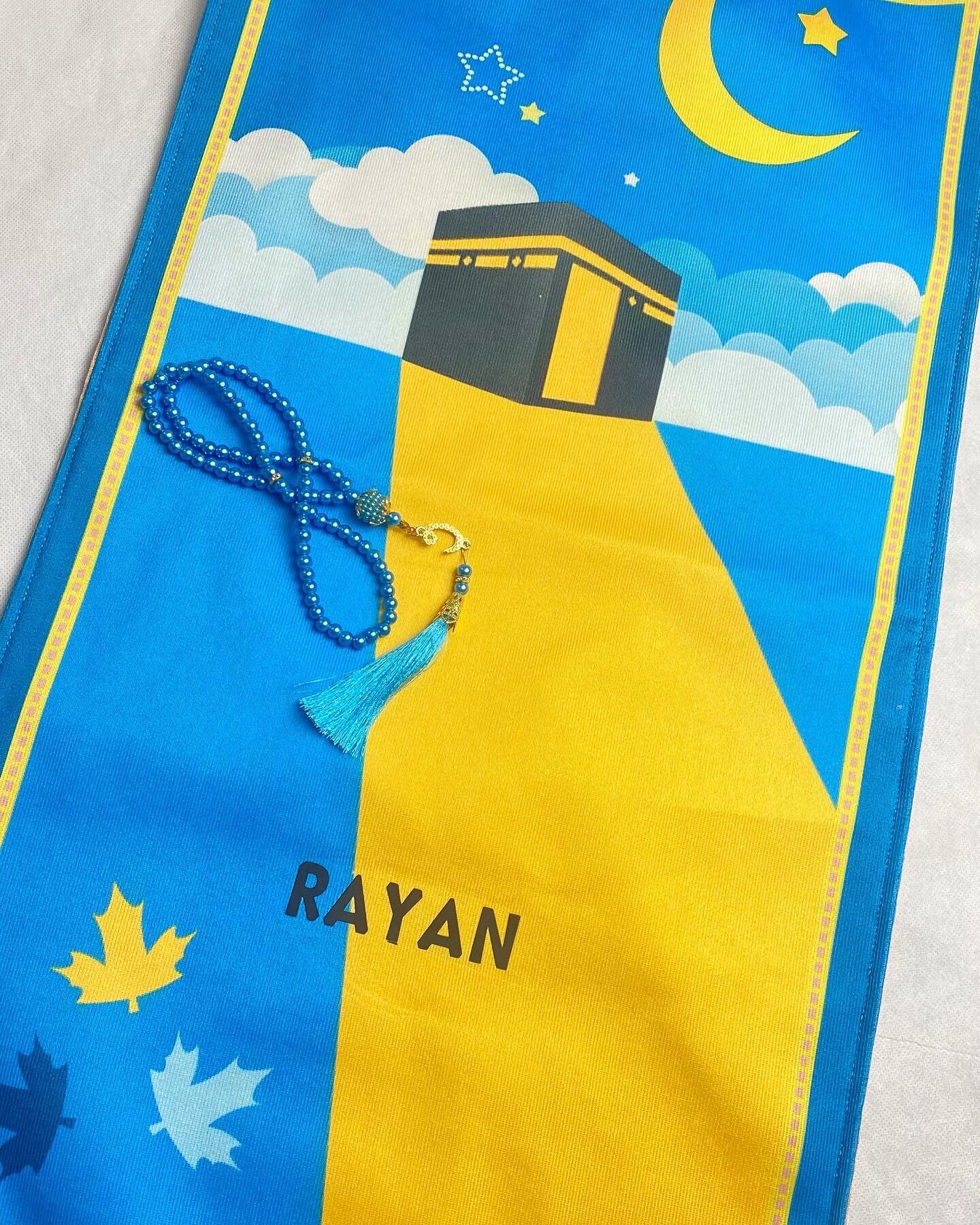 Personalised prayer mat kids childrens fun cartoon style salah Etsy