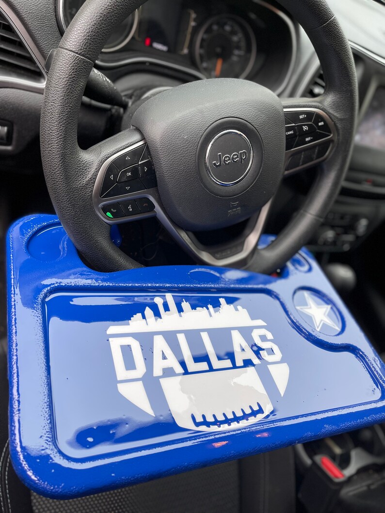 Custom Steering Wheel Tray Rolling Tray Dallas Etsy