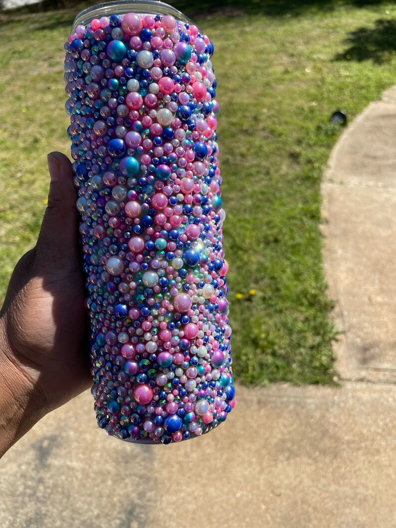 Renee Resin Rhinestone Bangle: Bubble Gum main image 1