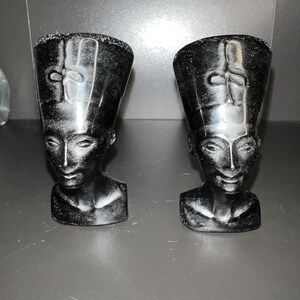 Egyptian Queen Obsidian Carving