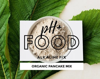Alkaline Pancake Mix, Organic Kamut & Spelt, Sea Salt, Sebian High pH Diet, High Quality, Delicious Breakfast Alternative, Electric Foods