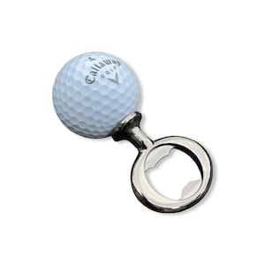 Golf ball beer opener