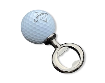 Golf ball beer opener