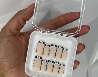 Cow Print Press On Nails