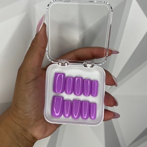 Purple Press On Nails