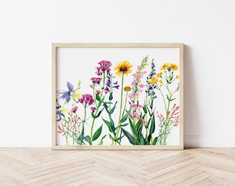 Wildflower Watercolor Print | Wall Art | Home Décor | Original Painting