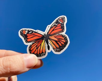 Monarch Butterfly Vinyl Sticker | Waterproof | Laptop, Waterbottle Sticker
