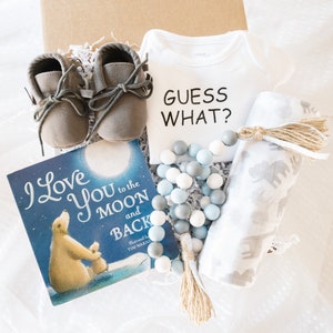 Baby Boy Gift Box, Nieuwe Baby Gift Set, Douche Gift, Zwangerschap Gift Bundle