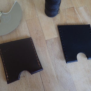 Cartera de piel para tarjetas de crédito