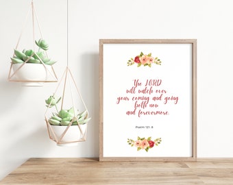 Psalm 121:8 The LORD will watch over your coming and going both now and forevermore.