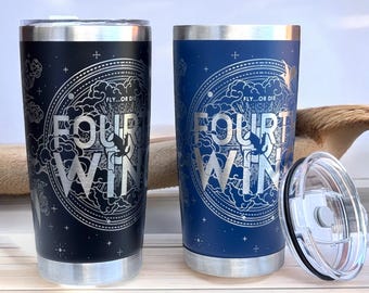 Fourth Wing Engraved Tumbler: Dragon Fantasy BookTok Gift