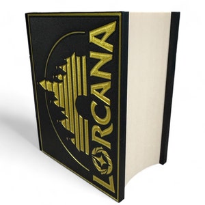 LORCANA Lore Book Deck Box for Cards and Tokens - RPG and Board Game Accessory - Unique Game Night Organizer Custom 3D-Printed