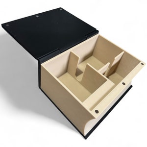 LORCANA Lore Book Deck Box for Cards and Tokens - RPG and Board Game Accessory - Unique Game Night Organizer Custom 3D-Printed