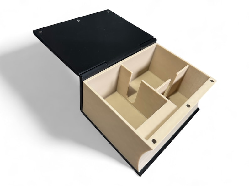 LORCANA Lore Book Deck Box for Cards and Tokens - RPG and Board Game Accessory - Unique Game Night Organizer Custom 3D-Printed