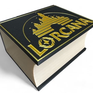 LORCANA Lore Book Deck Box for Cards and Tokens - RPG and Board Game Accessory - Unique Game Night Organizer Custom 3D-Printed