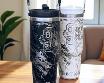 Dragon Tumbler: Onyx Storm 30oz Stainless Steel Mug