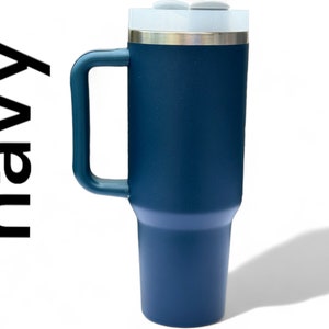 Velaris Starlight 40oz engraved cup with handle perfect gift for ACOTAR fan City Of Starlight Tumbler Fantasy Book Lover Gift Colour Navy