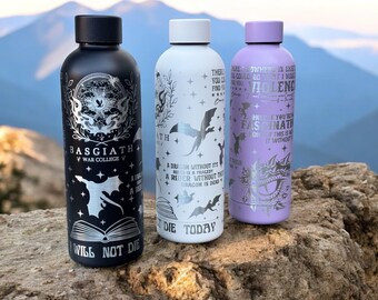Basgiath War College Tumbler: Fourth Wing Dragon Rider Stainless Steel Bottle