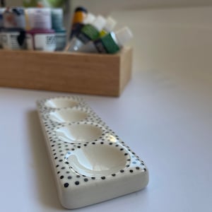 Paleta PortaCeramic, paleta portátil hecha a mano, regalo de arte, regalo de artistas