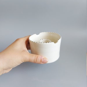 Handmade Watercolor Paint Cup, Ceramic Paint Water Cup image 5