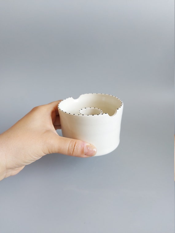 Handmade Watercolor Paint Cup, Ceramic Paint Water Cup 