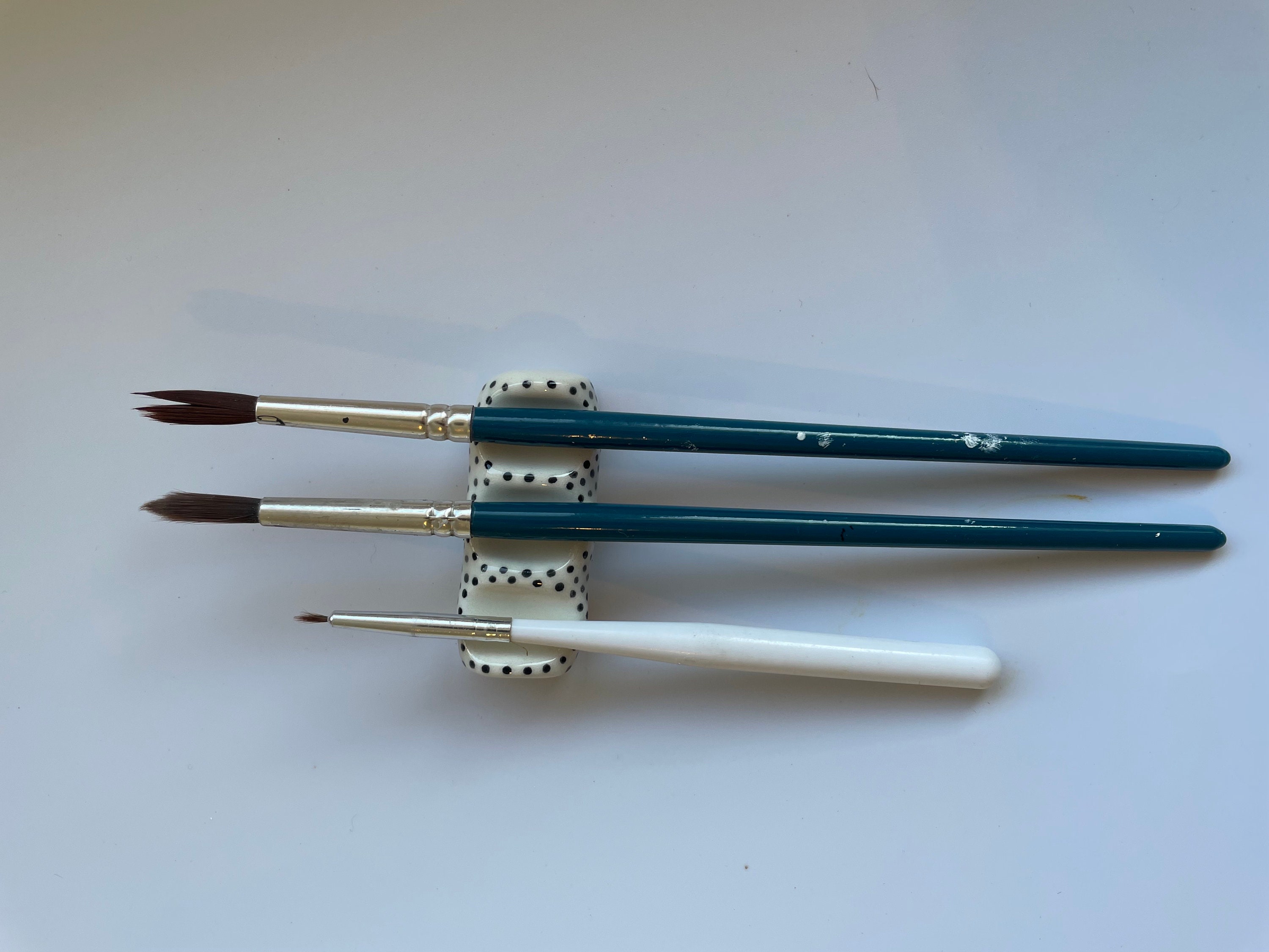 Miniature Paint Brush Holder Ceramic Paintbrush Holder Paint Etsy