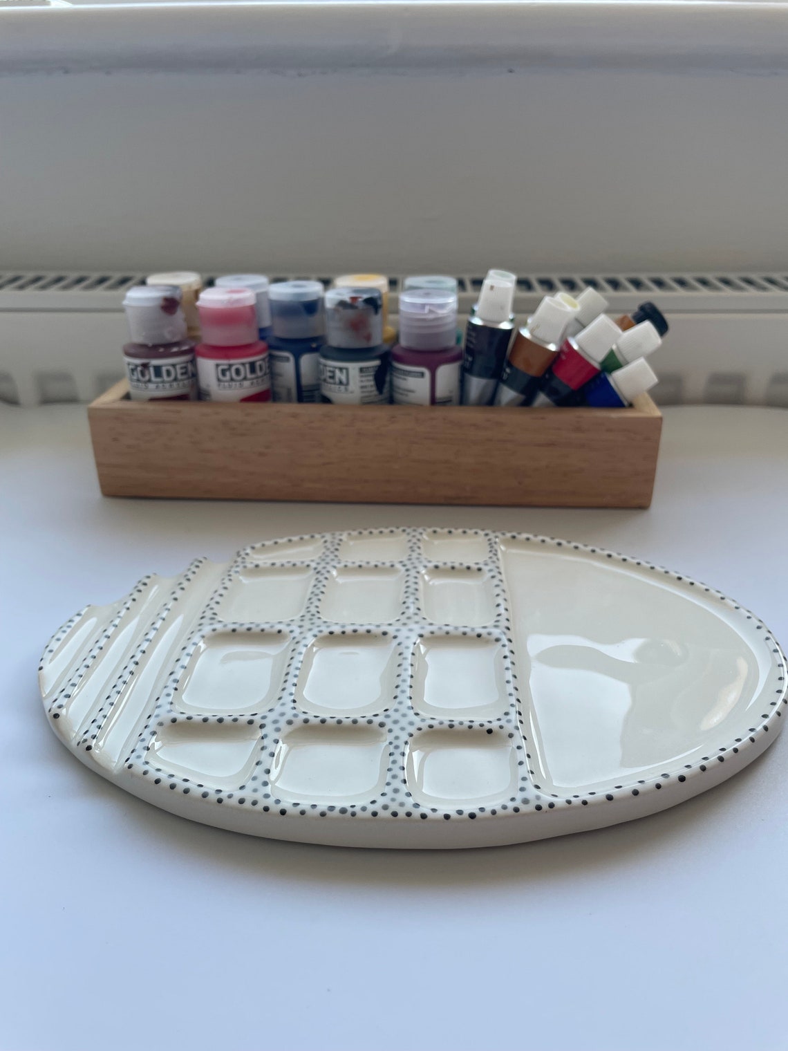 Handmade Ceramic Palette Watercolor Palette Ceramic Artists Etsy