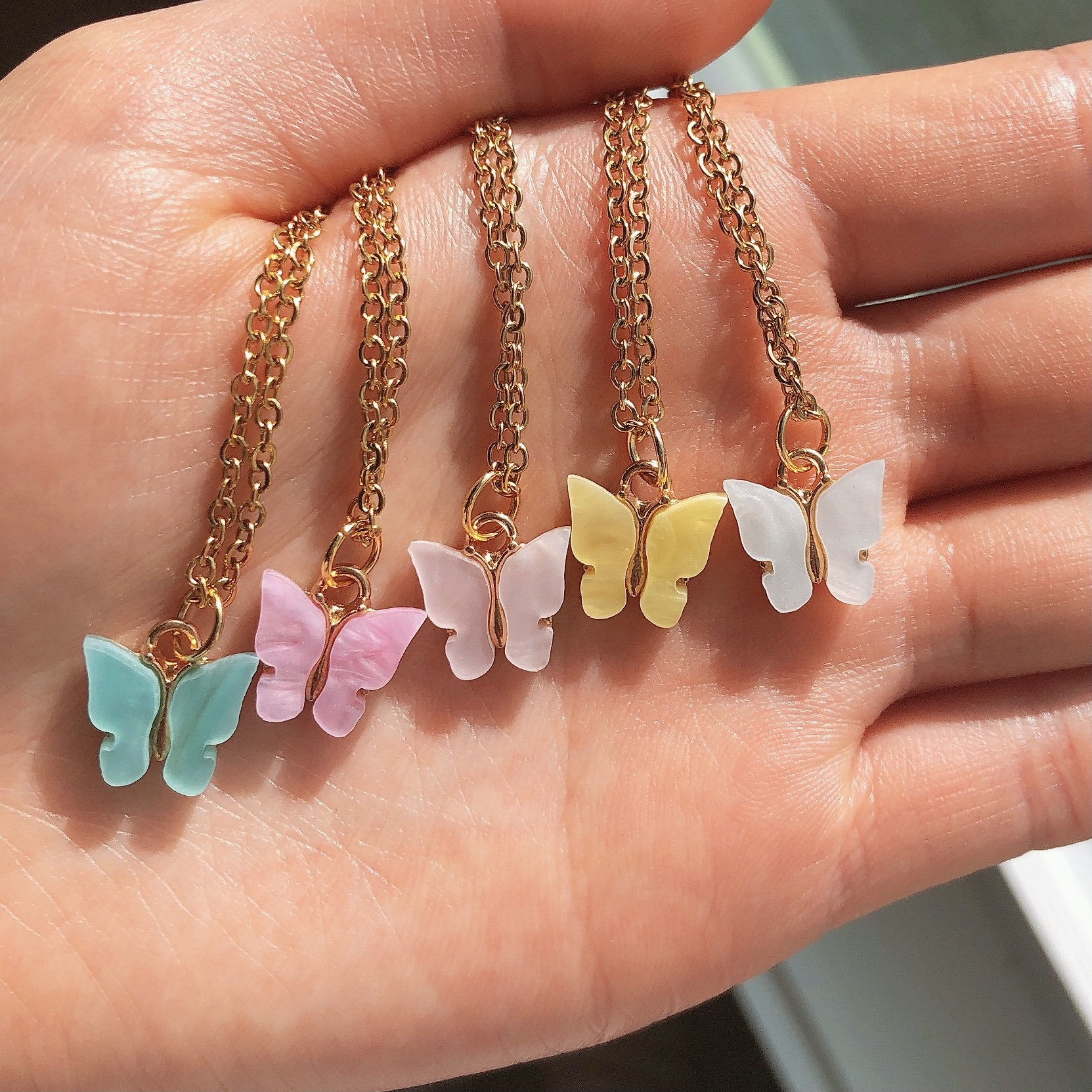 Butterfly necklace aesthetic butterfly charm necklaces Etsy