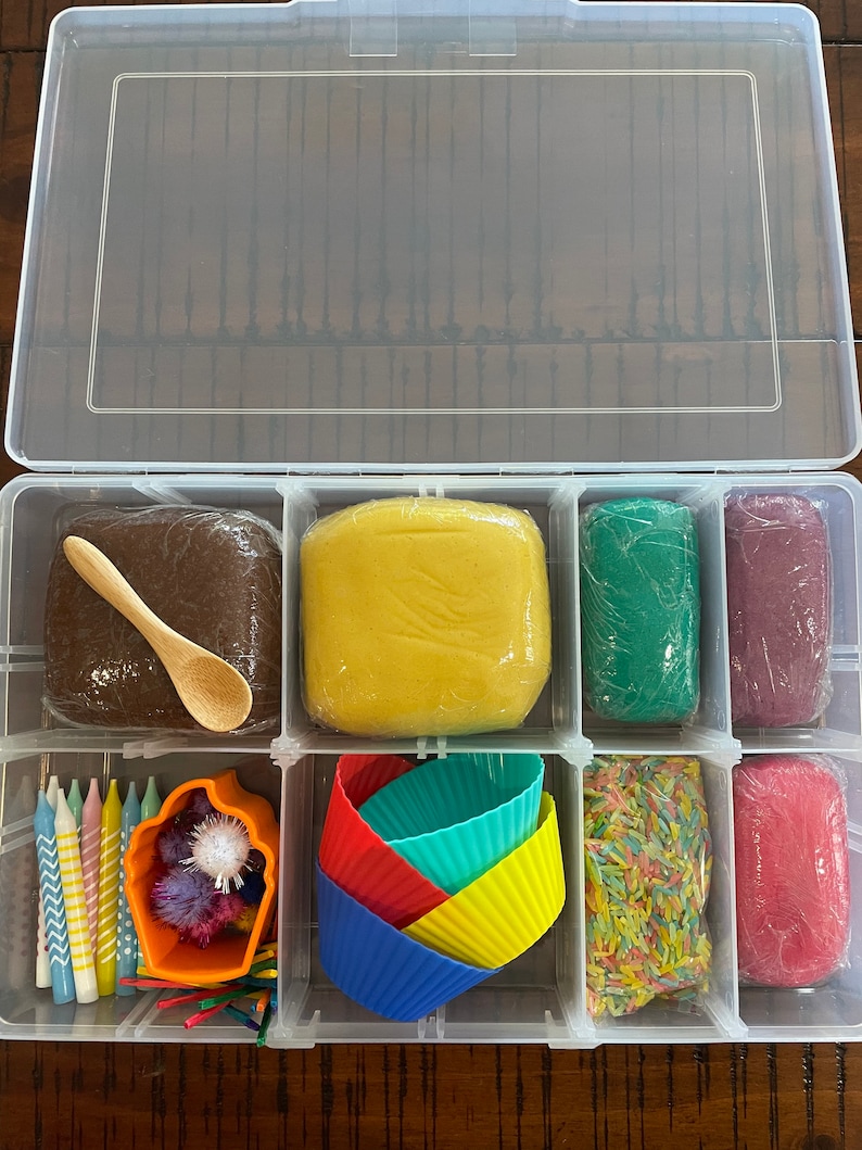 Play Dough Cupcake Kit Play Dough Kit Sensory Kit Toddler Etsy Australia