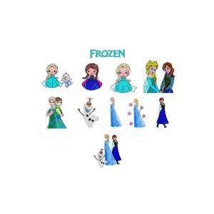 Embroidery Design Frozen Inspired Super Pack - 11 Designs