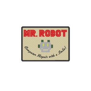 Embroidery Design TV Series Robot Inspired