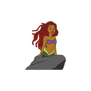 Embroidery Design Ariel Little Mermaid 2023 Inspired - 4x4 Hoop