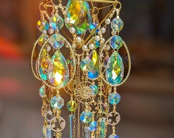 Sparkling Chime Bell Crystal Suncatcher