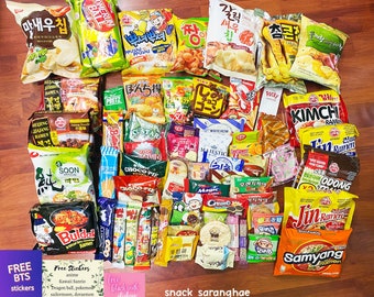 Asian Snacks Box 45pcs, Japanese Korean Chinese Asian snacks