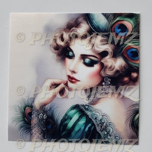 Autocollant vintage glamour en vinyle