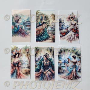 Enchanted Elegance: Nature’s Muse Kollektion von 6 Vinyl-Aufkleber