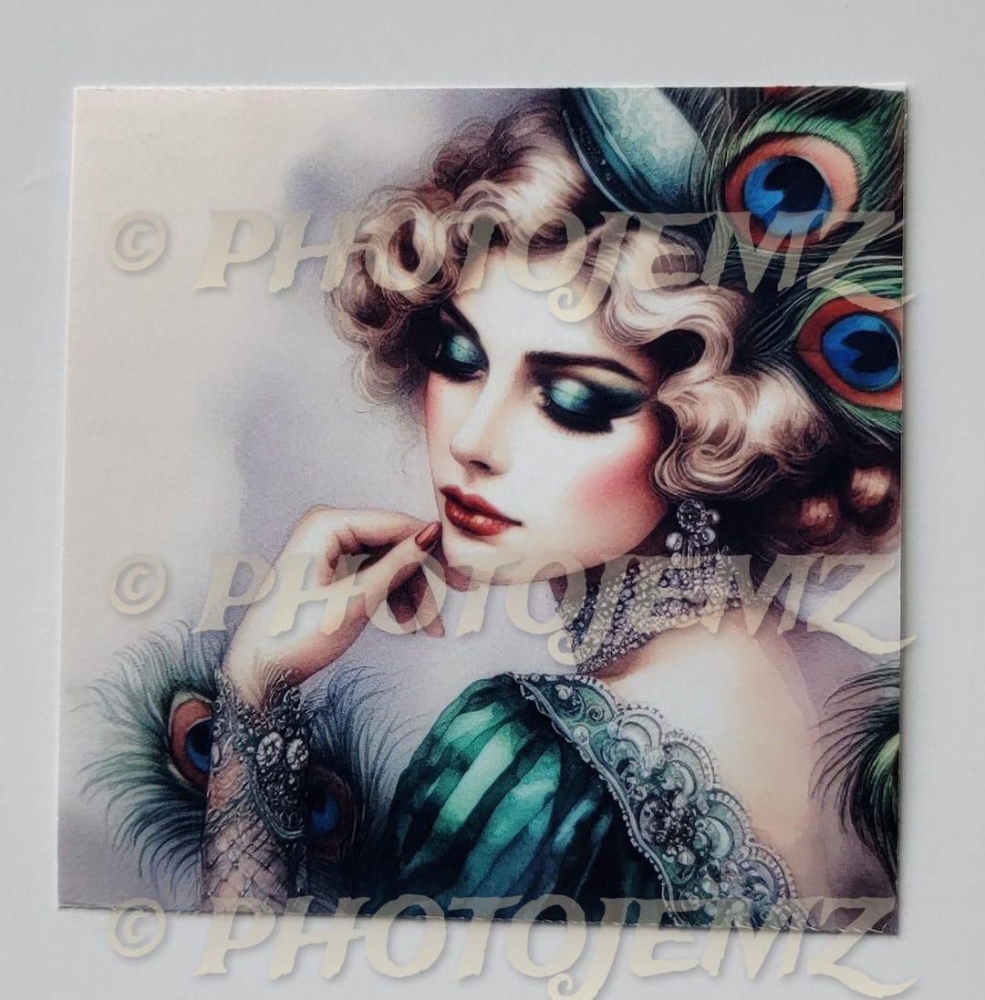 Vintage Glamour Vinyl Sticker - Etsy
