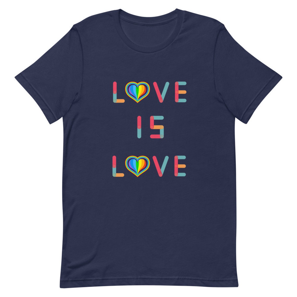 LGBTQIA Love is Love/ Pride Rainbow / UNISEX Rainbow T-shirt | Etsy