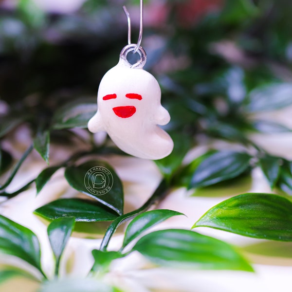 Cute Boo Tao Hutao Keychain | Anime Figurine | Handmade and Hand drawn Polymer Clay Embellishment