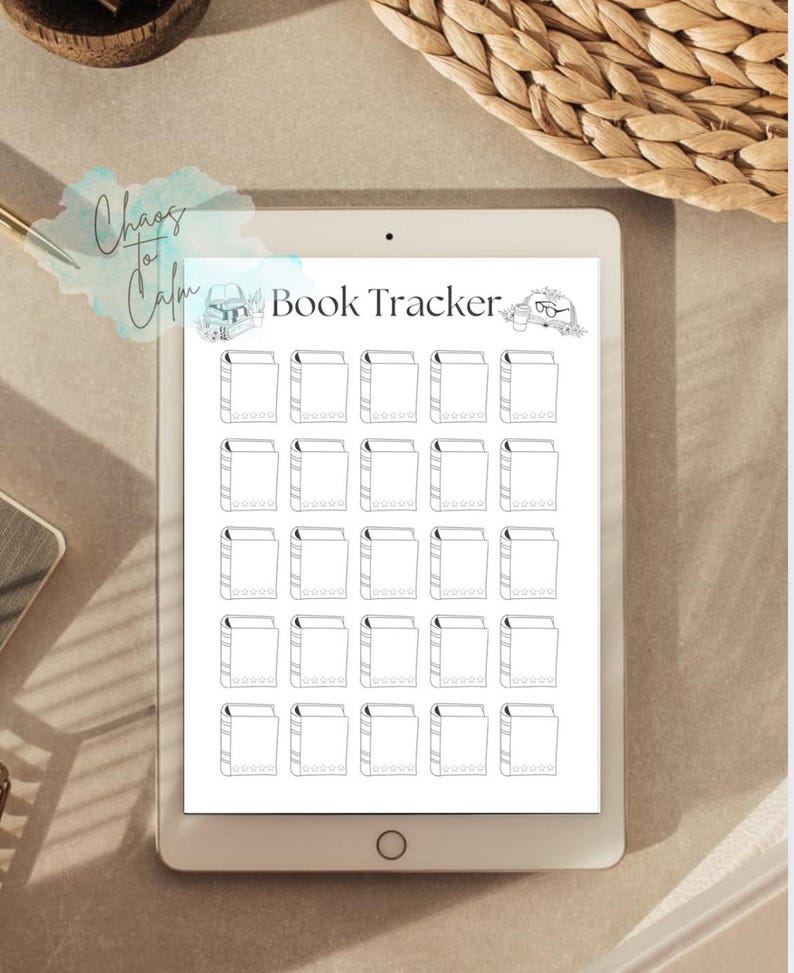 Printable Book Tracker | Minimalist Reading Log (digital Download PDF ...