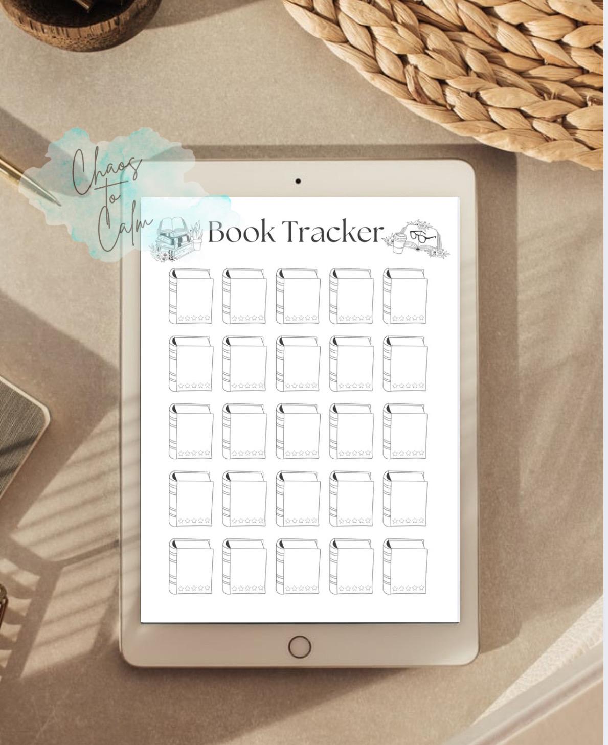 Printable Book Tracker | Minimalist Reading Log (digital Download PDF ...