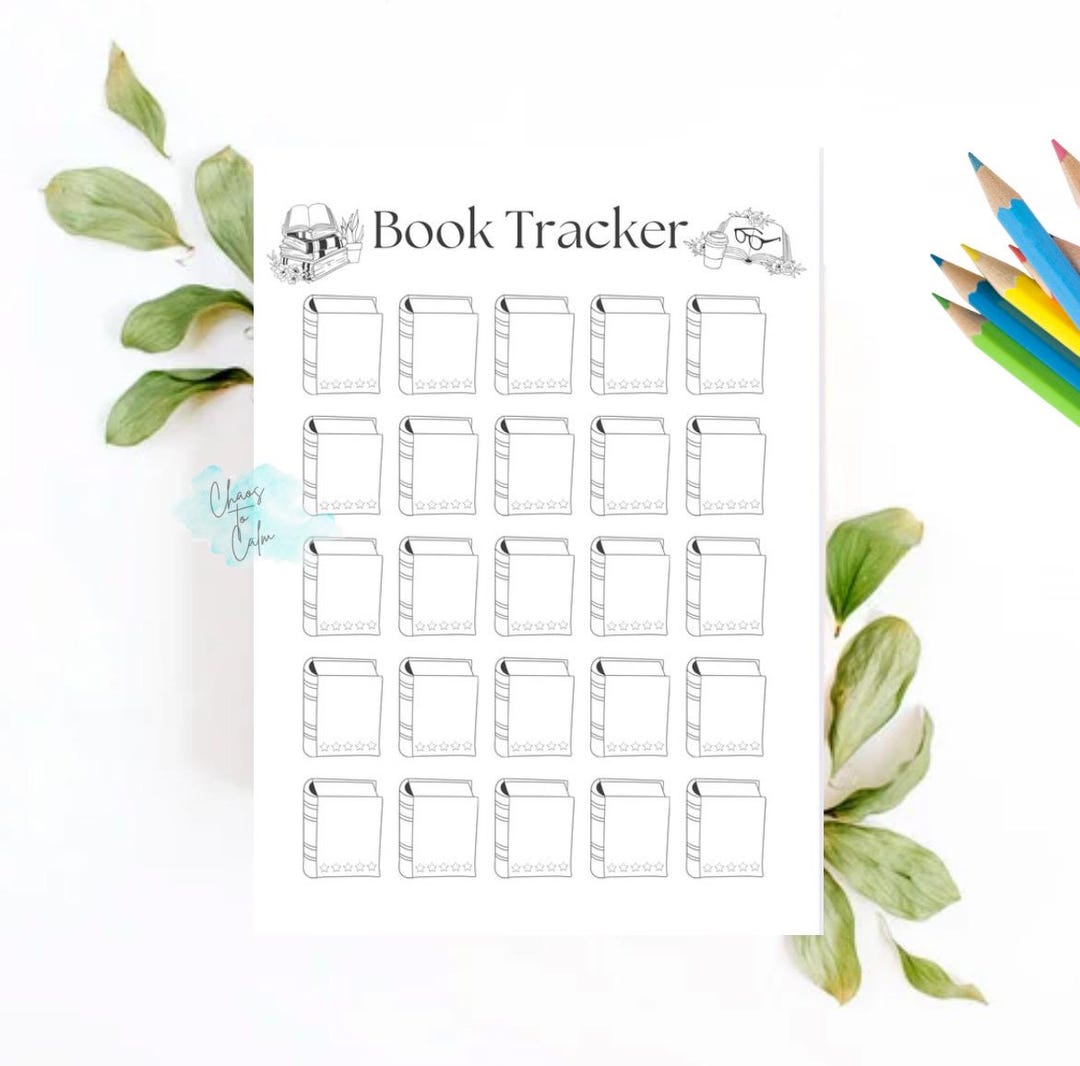 Printable Book Tracker | Minimalist Reading Log (digital Download PDF ...