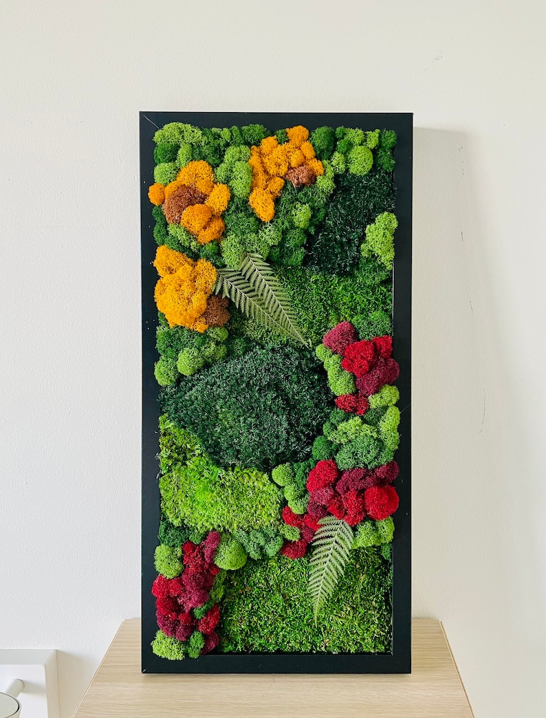 Rumoss Moss Wall Art Preserved Moss Panels Rectangular Etsy