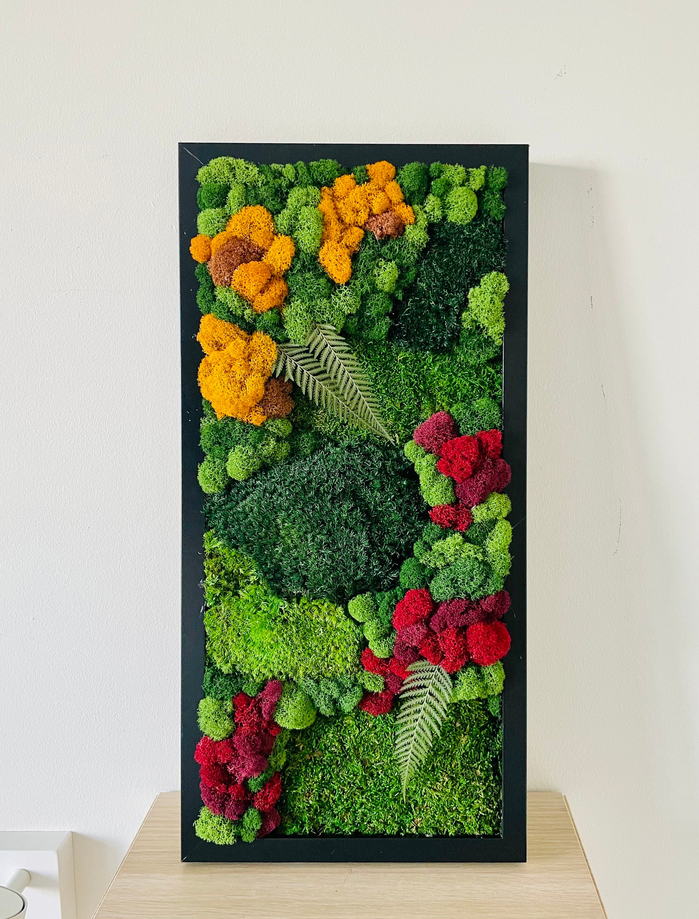 Rumoss Moss Wall Art Preserved Moss Panels Rectangular Etsy